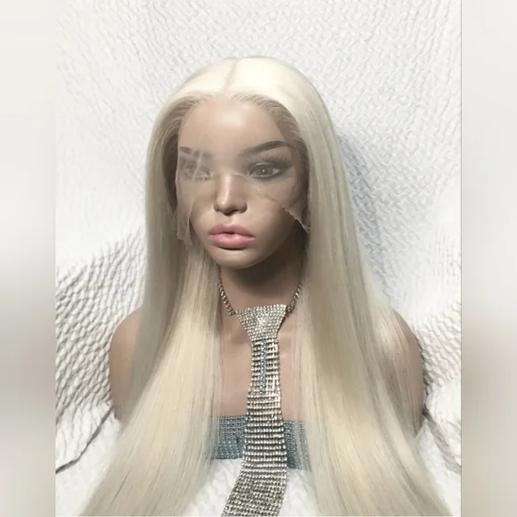 26 In Pale Blonde Lace Wig Human Hair - Picture 15 of 15